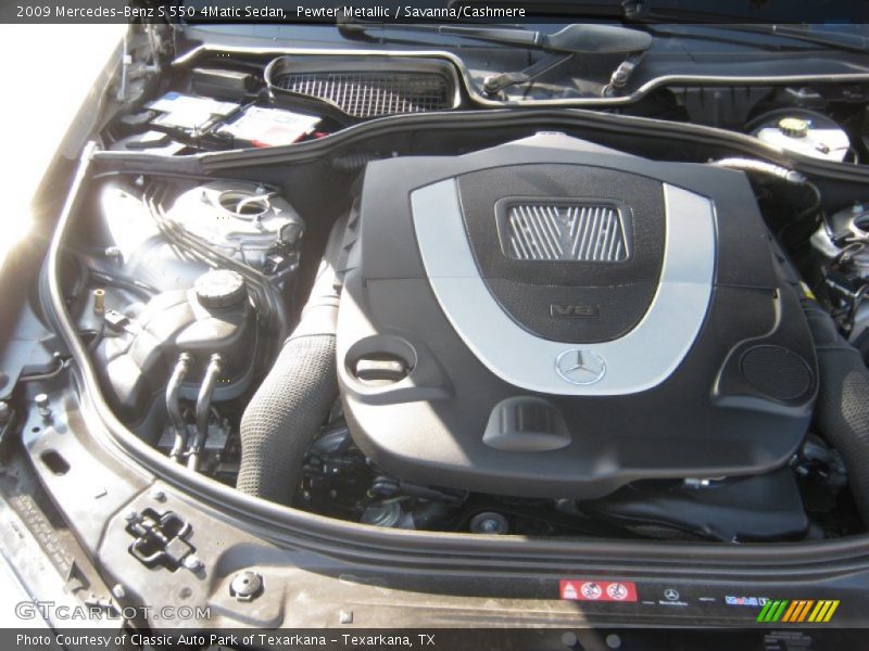 Pewter Metallic / Savanna/Cashmere 2009 Mercedes-Benz S 550 4Matic Sedan