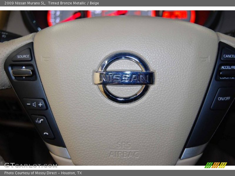 Tinted Bronze Metallic / Beige 2009 Nissan Murano SL
