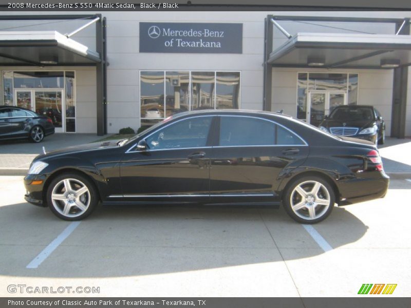 Black / Black 2008 Mercedes-Benz S 550 4Matic Sedan