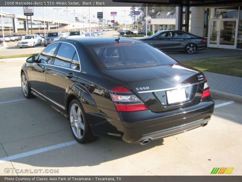Black / Black 2008 Mercedes-Benz S 550 4Matic Sedan