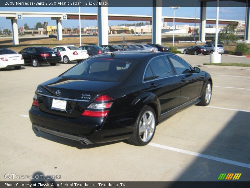 Black / Black 2008 Mercedes-Benz S 550 4Matic Sedan