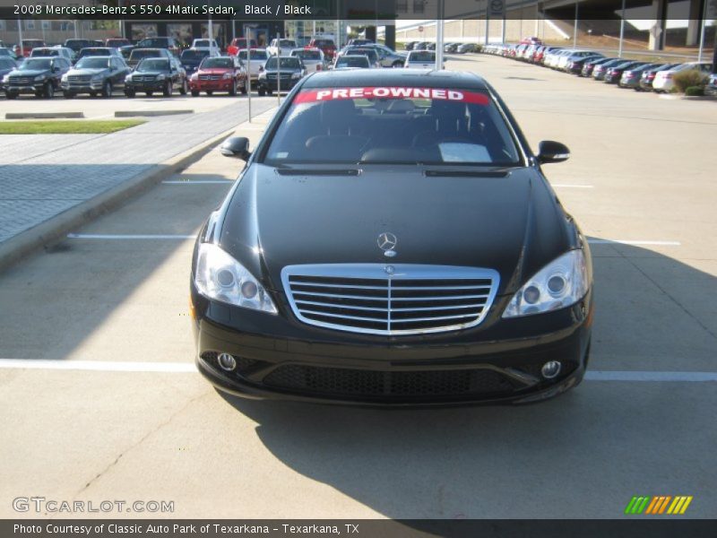 Black / Black 2008 Mercedes-Benz S 550 4Matic Sedan