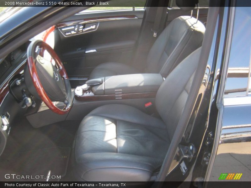 Black / Black 2008 Mercedes-Benz S 550 4Matic Sedan