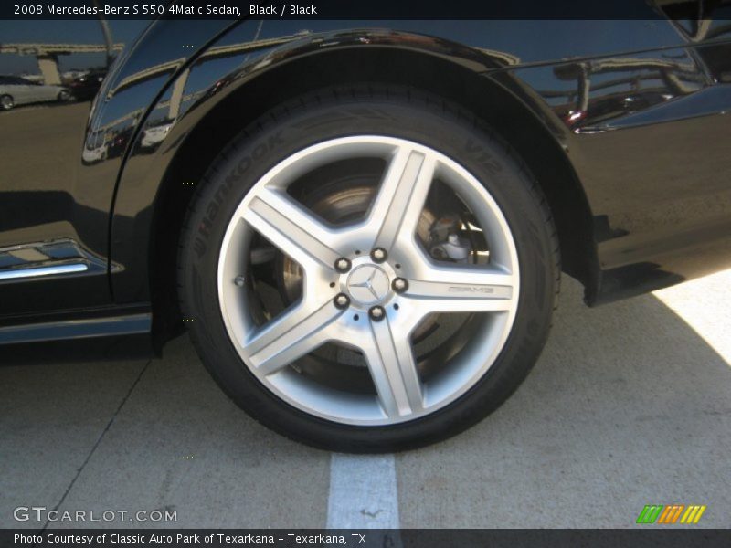 Black / Black 2008 Mercedes-Benz S 550 4Matic Sedan