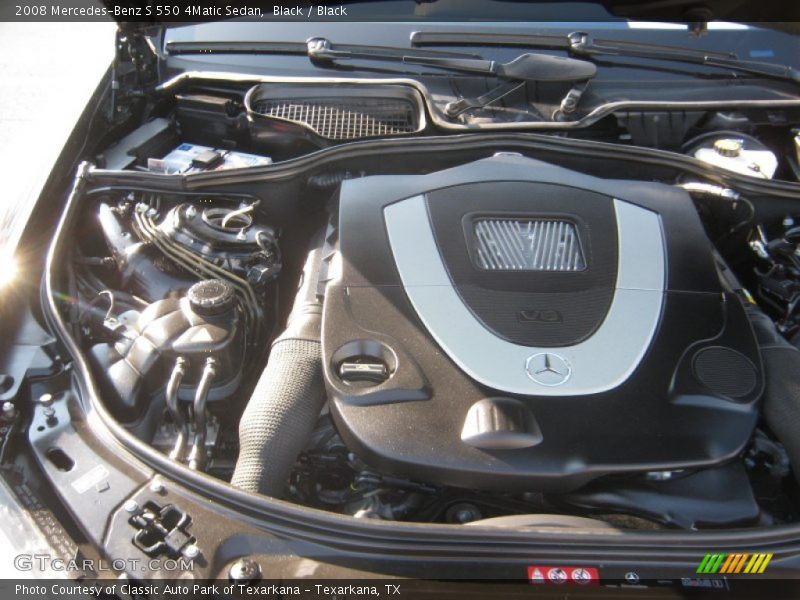 Black / Black 2008 Mercedes-Benz S 550 4Matic Sedan