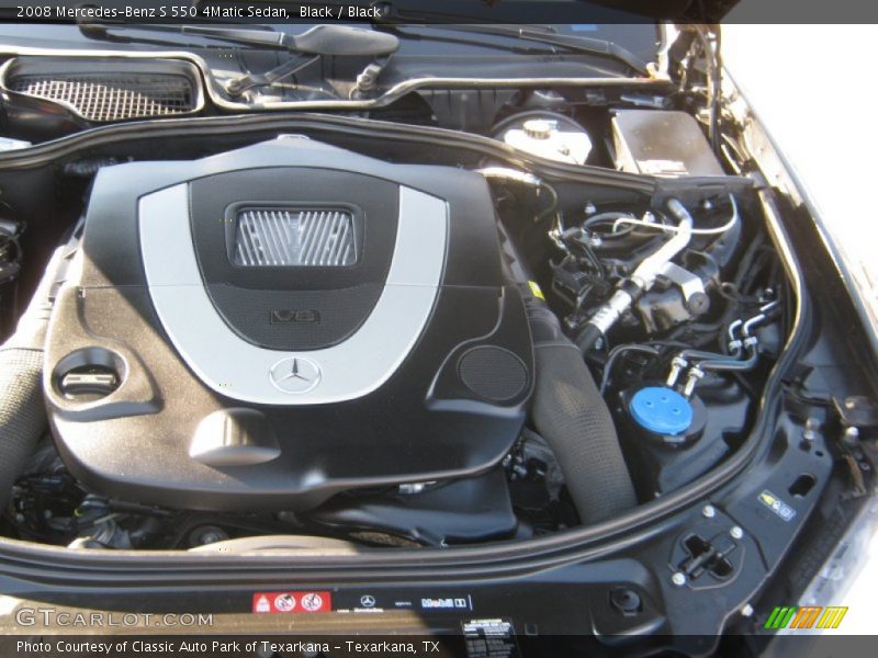 Black / Black 2008 Mercedes-Benz S 550 4Matic Sedan