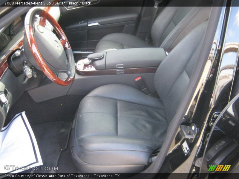 Black / Black 2008 Mercedes-Benz S 550 Sedan