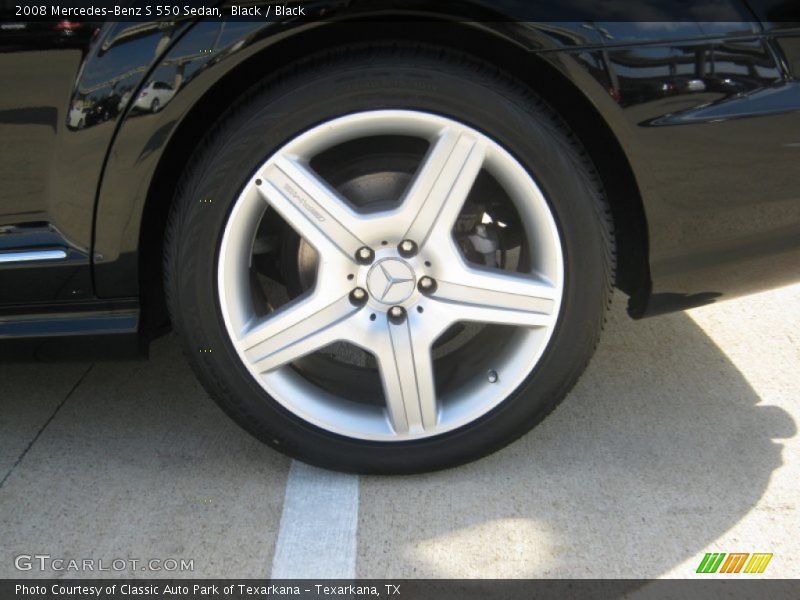 Black / Black 2008 Mercedes-Benz S 550 Sedan