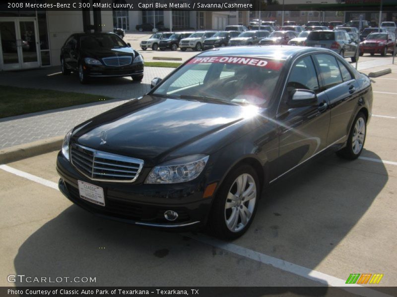 Capri Blue Metallic / Savanna/Cashmere 2008 Mercedes-Benz C 300 4Matic Luxury