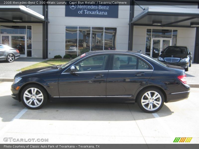 Capri Blue Metallic / Savanna/Cashmere 2008 Mercedes-Benz C 300 4Matic Luxury