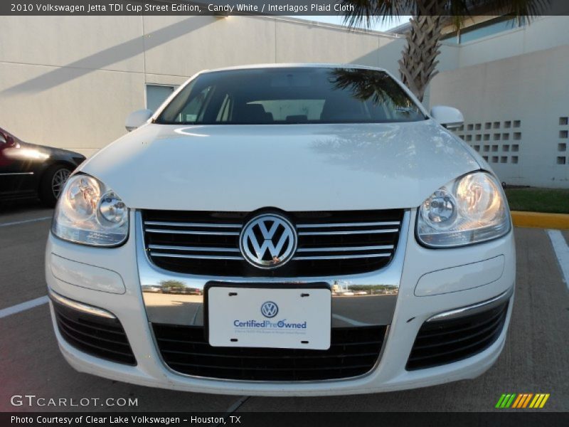 Candy White / Interlagos Plaid Cloth 2010 Volkswagen Jetta TDI Cup Street Edition