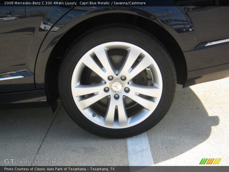Capri Blue Metallic / Savanna/Cashmere 2008 Mercedes-Benz C 300 4Matic Luxury