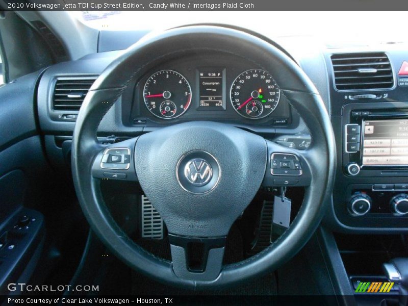 Candy White / Interlagos Plaid Cloth 2010 Volkswagen Jetta TDI Cup Street Edition
