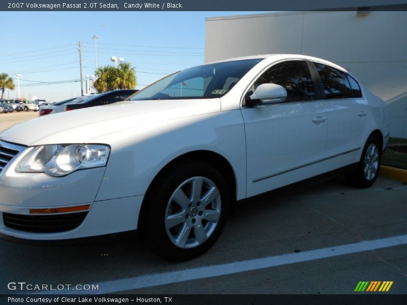 Candy White / Black 2007 Volkswagen Passat 2.0T Sedan