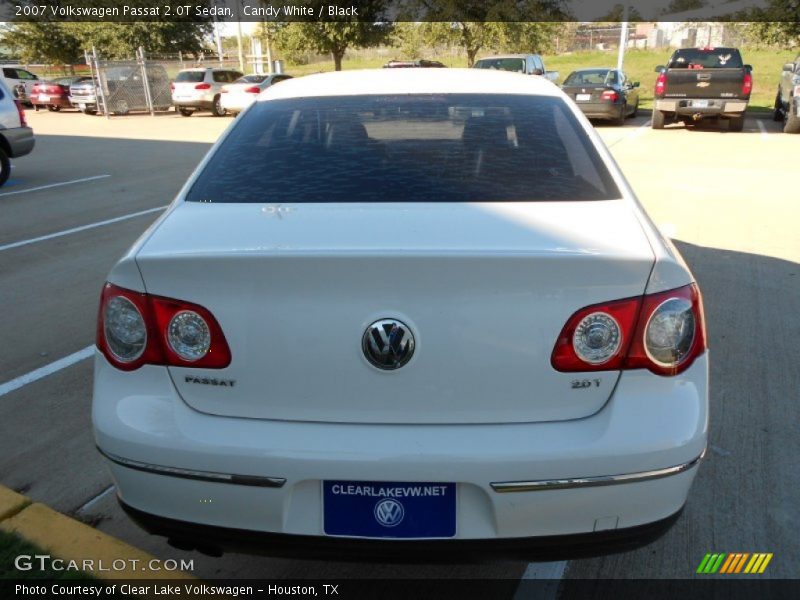 Candy White / Black 2007 Volkswagen Passat 2.0T Sedan