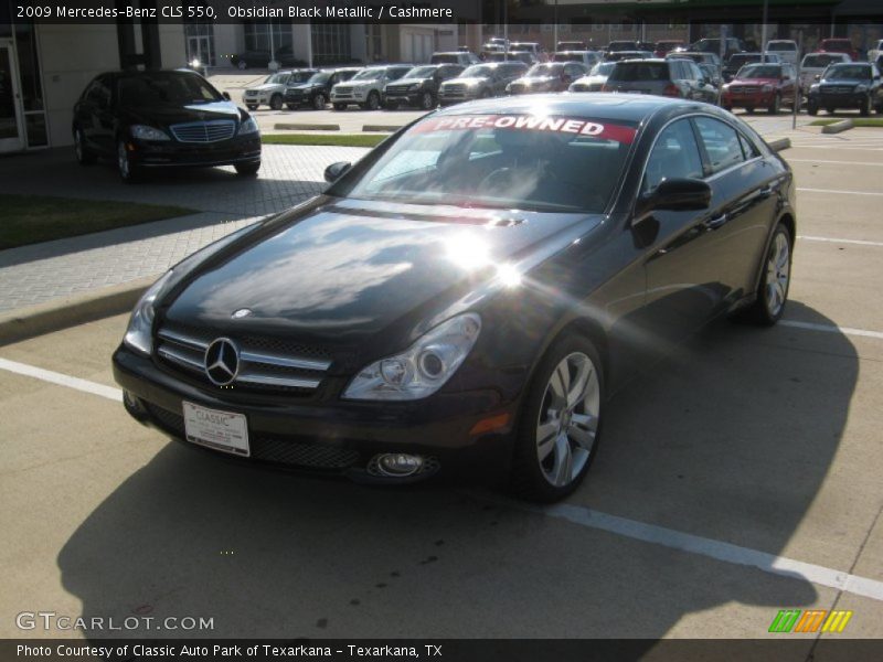 Obsidian Black Metallic / Cashmere 2009 Mercedes-Benz CLS 550