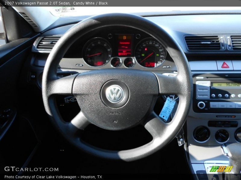 Candy White / Black 2007 Volkswagen Passat 2.0T Sedan