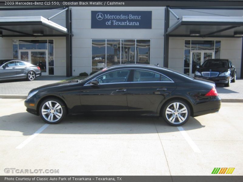 Obsidian Black Metallic / Cashmere 2009 Mercedes-Benz CLS 550