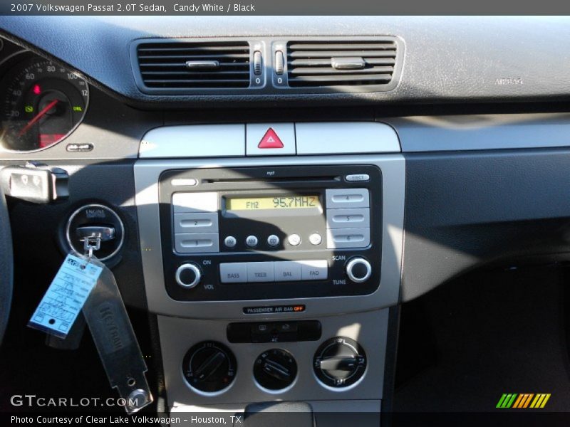 Candy White / Black 2007 Volkswagen Passat 2.0T Sedan