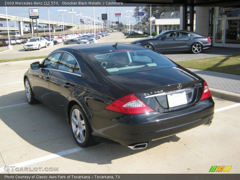 Obsidian Black Metallic / Cashmere 2009 Mercedes-Benz CLS 550