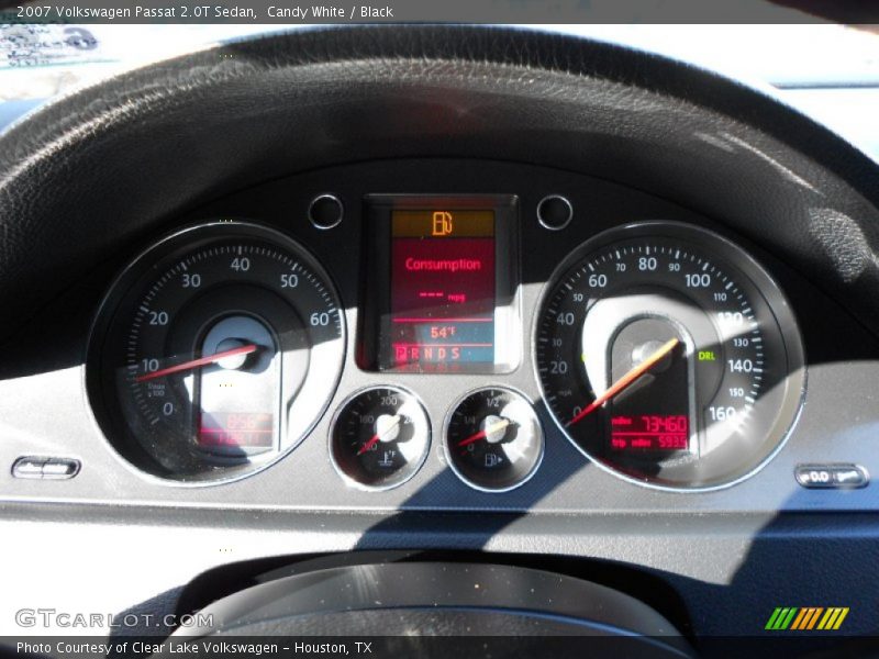 Candy White / Black 2007 Volkswagen Passat 2.0T Sedan