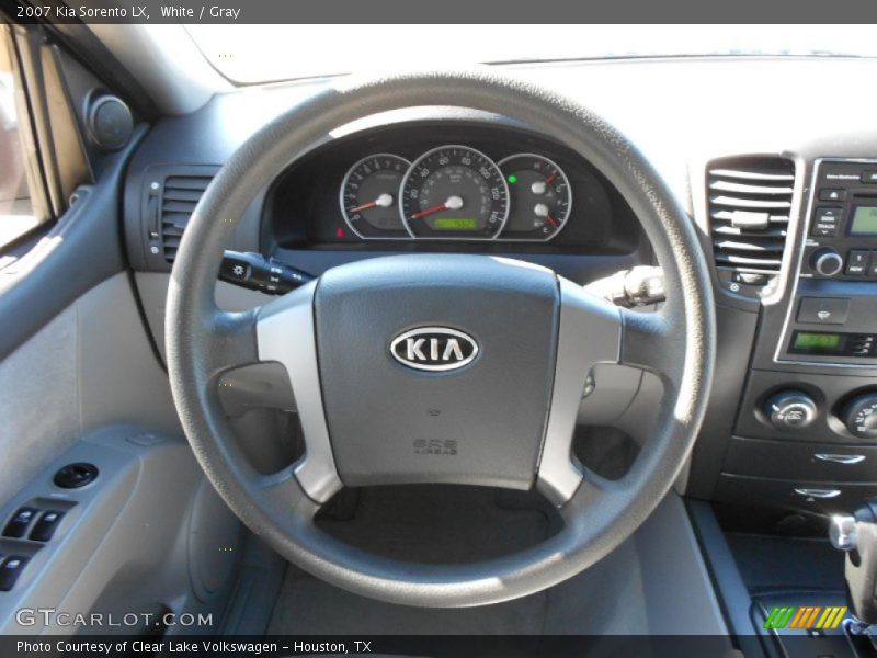 White / Gray 2007 Kia Sorento LX