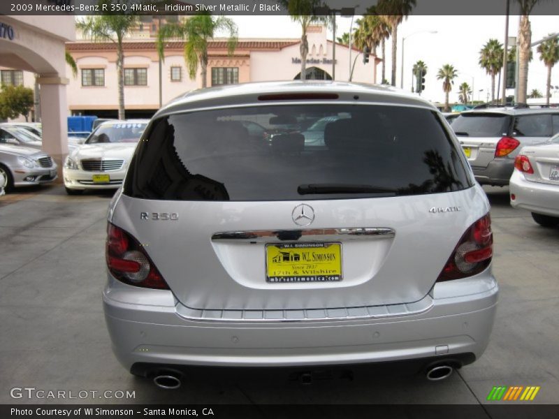 Iridium Silver Metallic / Black 2009 Mercedes-Benz R 350 4Matic