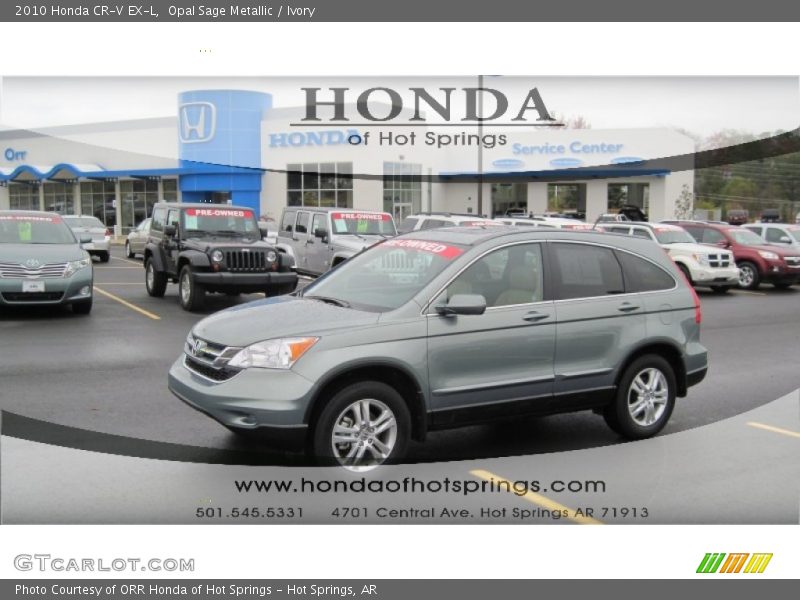 Opal Sage Metallic / Ivory 2010 Honda CR-V EX-L