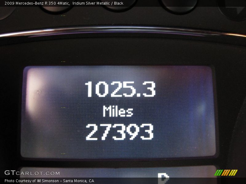 Iridium Silver Metallic / Black 2009 Mercedes-Benz R 350 4Matic