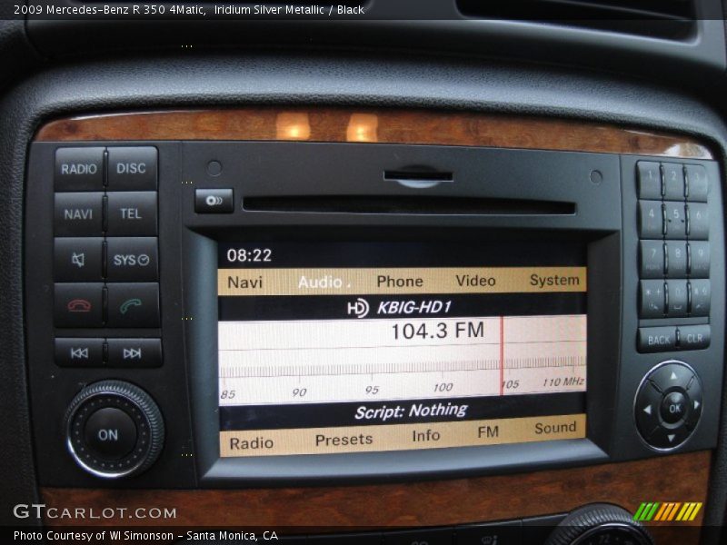 Iridium Silver Metallic / Black 2009 Mercedes-Benz R 350 4Matic