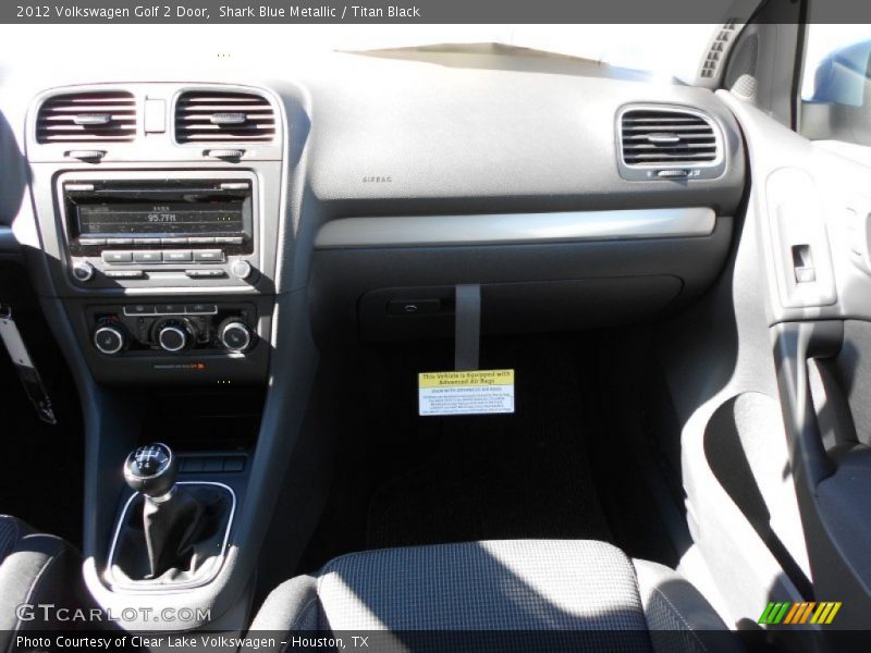 Shark Blue Metallic / Titan Black 2012 Volkswagen Golf 2 Door