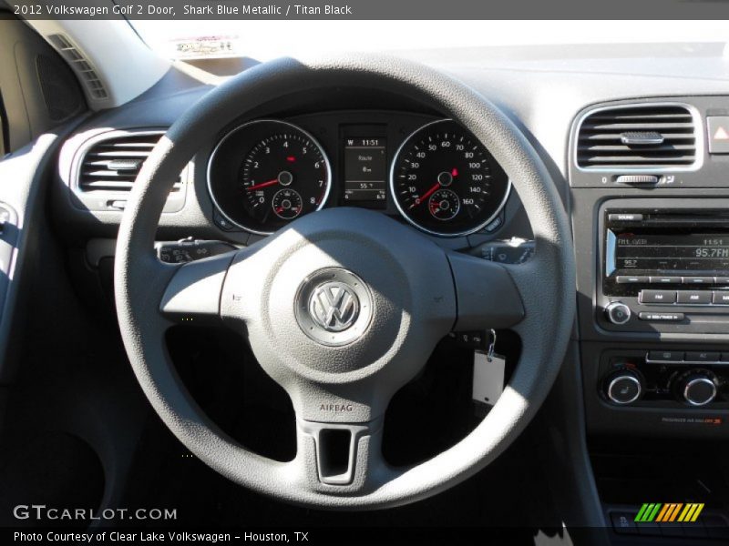 Shark Blue Metallic / Titan Black 2012 Volkswagen Golf 2 Door