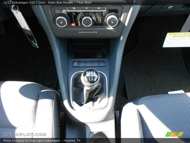 Shark Blue Metallic / Titan Black 2012 Volkswagen Golf 2 Door