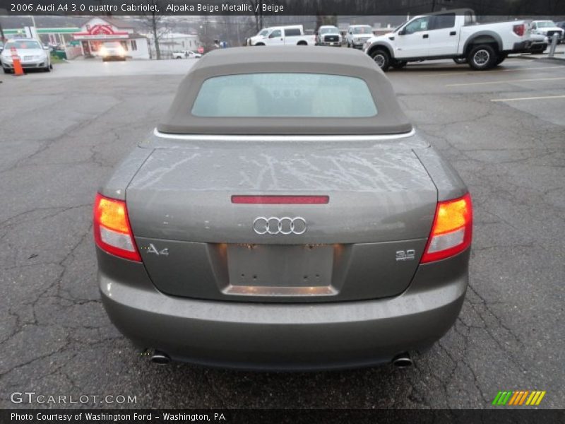 Alpaka Beige Metallic / Beige 2006 Audi A4 3.0 quattro Cabriolet