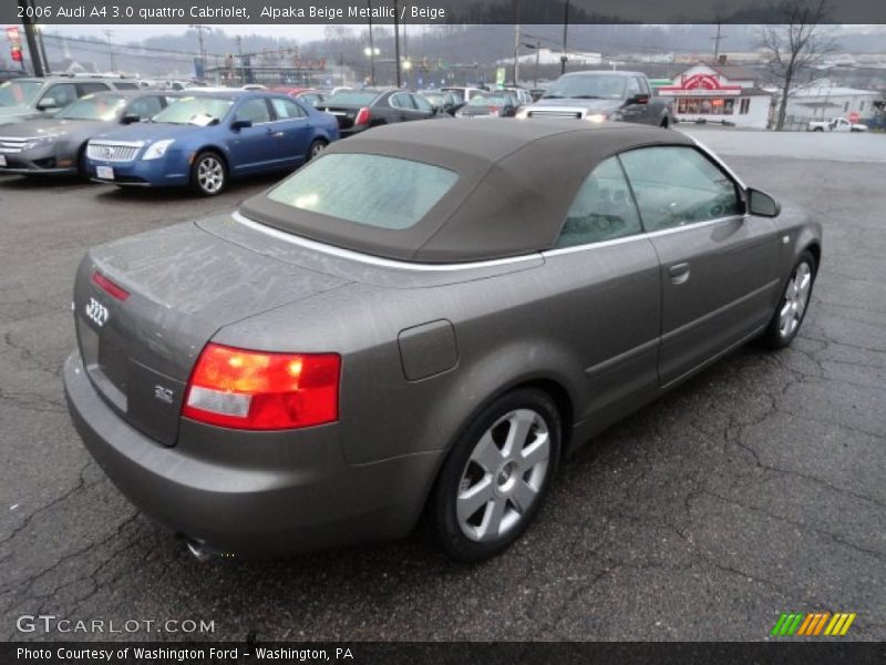 Alpaka Beige Metallic / Beige 2006 Audi A4 3.0 quattro Cabriolet
