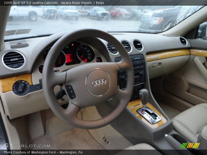 Dashboard of 2006 A4 3.0 quattro Cabriolet