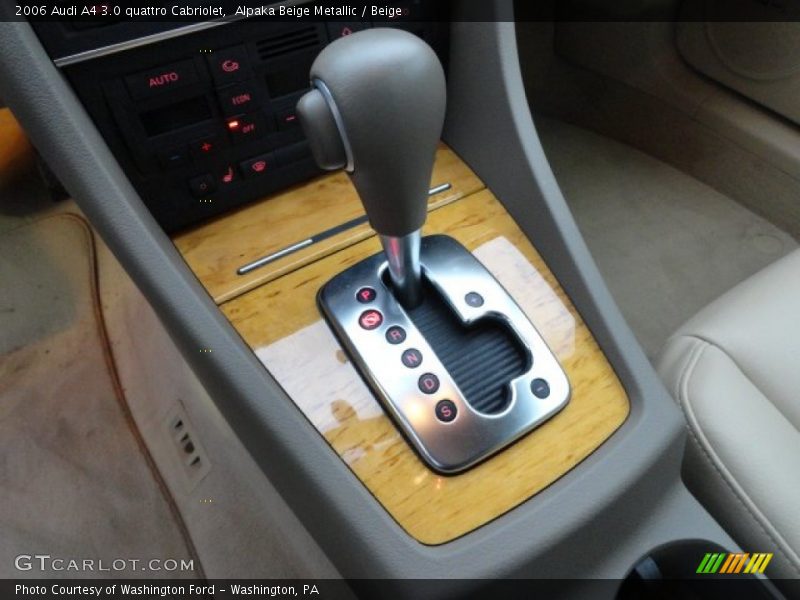  2006 A4 3.0 quattro Cabriolet 5 Speed Tiptronic Automatic Shifter