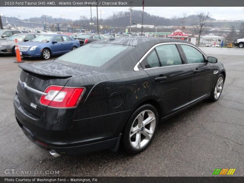 Atlantis Green Metallic / Charcoal Black 2010 Ford Taurus SHO AWD