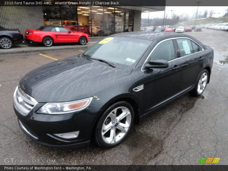 Atlantis Green Metallic / Charcoal Black 2010 Ford Taurus SHO AWD