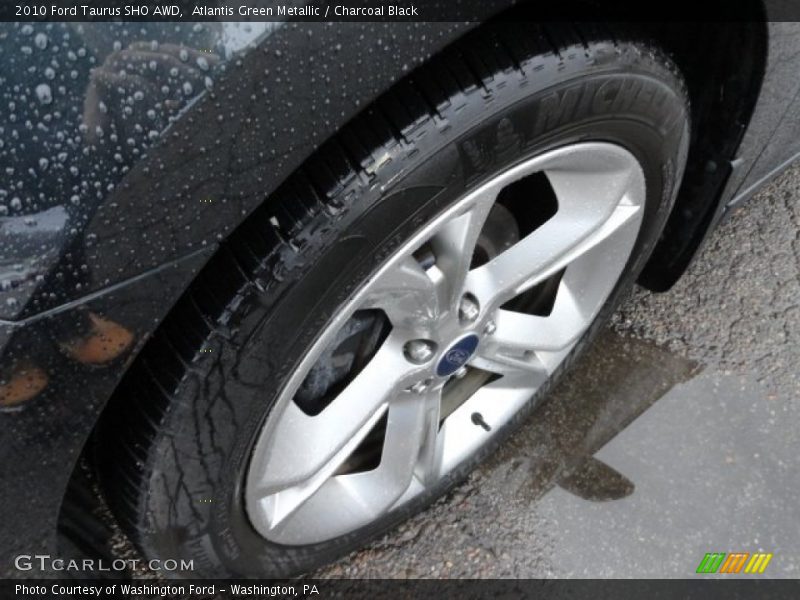 Atlantis Green Metallic / Charcoal Black 2010 Ford Taurus SHO AWD
