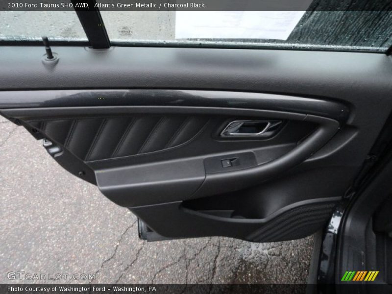 Atlantis Green Metallic / Charcoal Black 2010 Ford Taurus SHO AWD