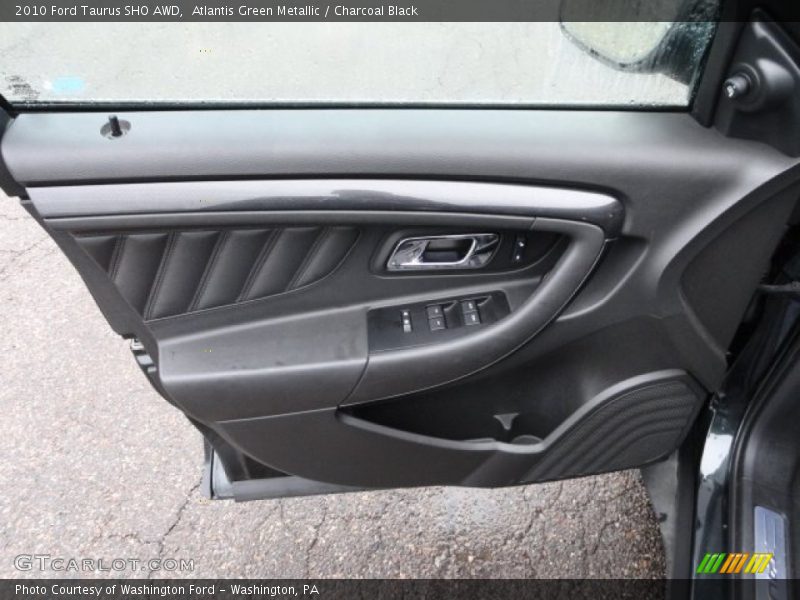 Atlantis Green Metallic / Charcoal Black 2010 Ford Taurus SHO AWD