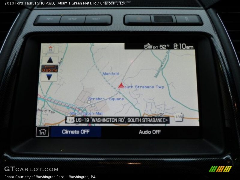 Atlantis Green Metallic / Charcoal Black 2010 Ford Taurus SHO AWD