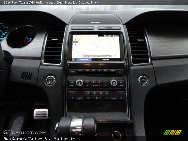 Atlantis Green Metallic / Charcoal Black 2010 Ford Taurus SHO AWD
