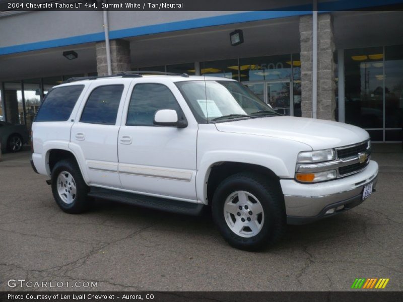 Summit White / Tan/Neutral 2004 Chevrolet Tahoe LT 4x4