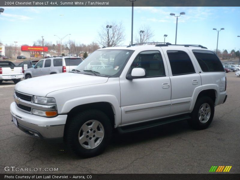 Summit White / Tan/Neutral 2004 Chevrolet Tahoe LT 4x4