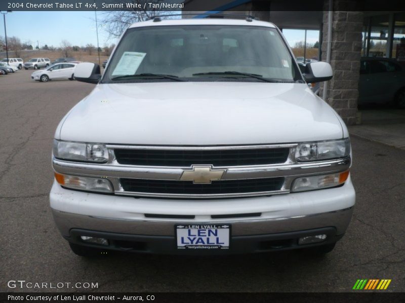 Summit White / Tan/Neutral 2004 Chevrolet Tahoe LT 4x4