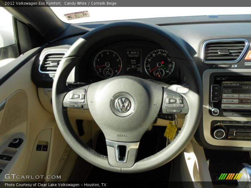 Candy White / Cornsilk Beige 2012 Volkswagen Eos Komfort