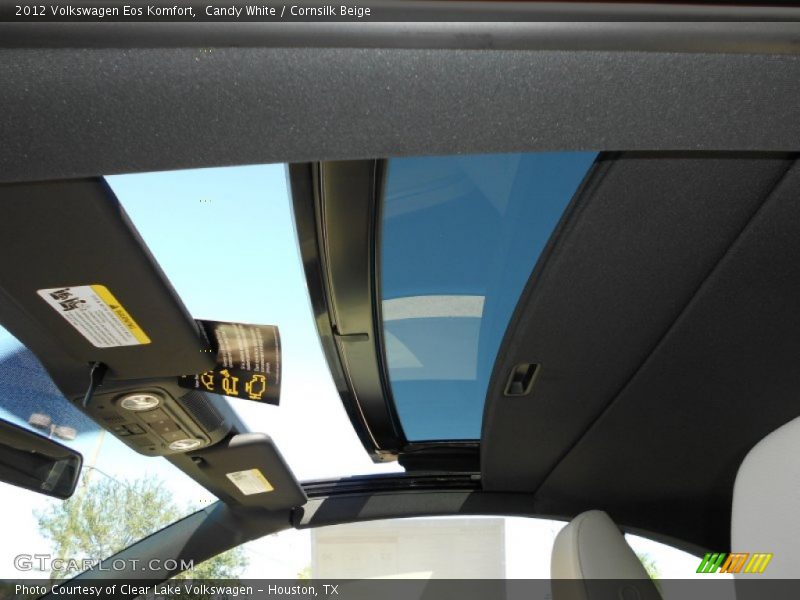 Candy White / Cornsilk Beige 2012 Volkswagen Eos Komfort
