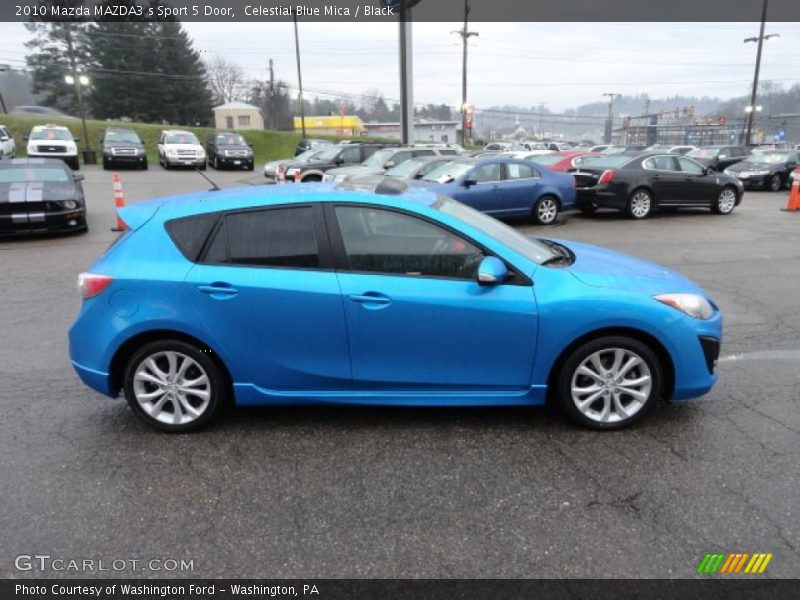 Celestial Blue Mica / Black 2010 Mazda MAZDA3 s Sport 5 Door